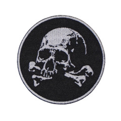 Flag Skull In A Beret Military Game Airsoft Embroidered Sew-on Patch #1 Flag Skull In A Beret Military Game Airsoft Embroidered Sew-on Patch #1