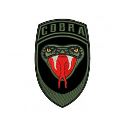 Cobra Airsoft Game Snake Tactical   Sleeve Embroidered Sew-on Patch Cobra Airsoft Game Snake Tactical   Sleeve Embroidered Sew-on Patch