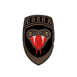 Cobra Airsoft Game Snake Tactical   Sleeve Embroidered Sew-on Patch Cobra Airsoft Game Snake Tactical   Sleeve Embroidered Sew-on Patch