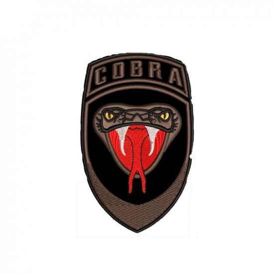 Cobra Airsoft Game Snake Tactical Russian Sleeve Embroidered Sew-on Patch