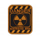 Sign Danger Restricted Area Airsoft   Tactical Military Game Embroidered Patches 