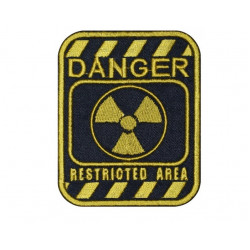 Sign Danger Restricted Area Airsoft   Tactical Military Game Embroidered Patches  Sign Danger Restricted Area Airsoft   Tactical Military Game Embroidered Patches