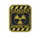 Sign Danger Restricted Area Airsoft   Tactical Military Game Embroidered Patches 