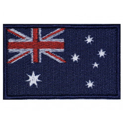 Australien-Flagge gestickter aufgenähter handgemachter Land-Flecken # 1 Australien-Flagge gestickter aufgenähter handgemachter Land-Flecken # 1
