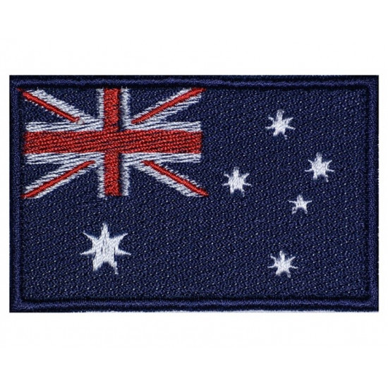 Australia Flag Embroidered Sew-on Handmade Country Patch #1