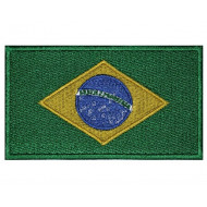 Brasilien-Flagge gesticktes Land-hochwertiger handgemachter Aufnäher # 2 Brasilien-Flagge gesticktes Land-hochwertiger handgemachter Aufnäher # 2