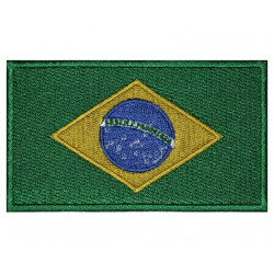 Brasilien-Flagge gesticktes Land-hochwertiger handgemachter Aufnäher # 2 Brasilien-Flagge gesticktes Land-hochwertiger handgemachter Aufnäher # 2
