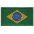 Brasilien-Flagge gesticktes Land-hochwertiger handgemachter Aufnäher # 2