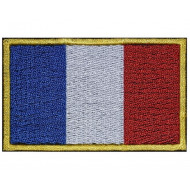 France Сountry Flag Embroidered Sew-on Handmade Patch #1 France Сountry Flag Embroidered Sew-on Handmade Patch #1