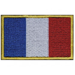 Frankreich? Country Flag Embroidered Sew-on Handmade Patch # 1 Frankreich? Country Flag Embroidered Sew-on Handmade Patch # 1