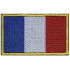Parche hecho a mano cosido bordado de la bandera del país de Francia # 1