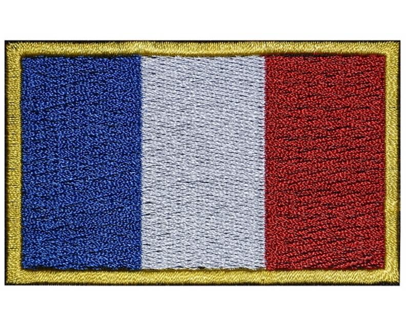 France Dordogne Flag EMBROIDERED PATCH 8x6cm Badge 