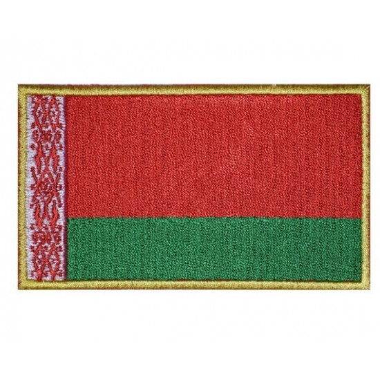 Belarusian flag Embroidered Sew-on Original Handmade Patch 