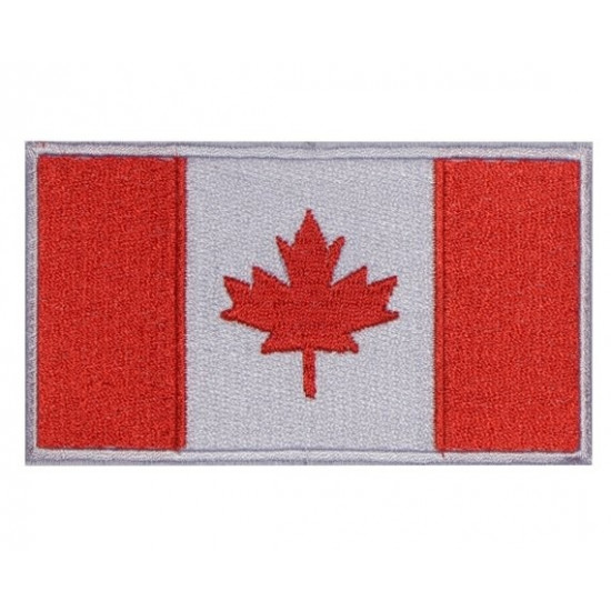 Bandera de CANADÁ Parche original bordado hecho a mano cosido