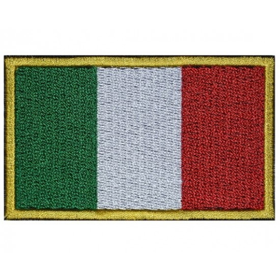 Drapeau de l'Italie brodé à la main Patch original à la main