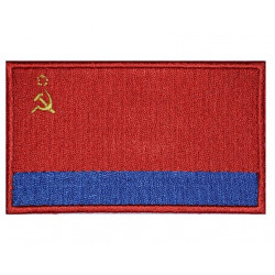 Aserbaidschan UdSSR Flagge gestickt Sowjetunion Sew-on Handmade Patch Aserbaidschan UdSSR Flagge gestickt Sowjetunion Sew-on Handmade Patch