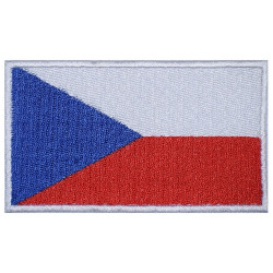 Die Tschechische Republik Flagge bestickt hochwertige handgemachte Aufnäher # 2 Die Tschechische Republik Flagge bestickt hochwertige handgemachte Aufnäher # 2