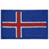 Drapeau de l'ISLANDE Patch brodé à coudre original à la main