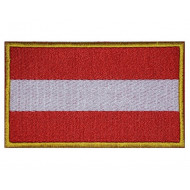 Austria Iron-on Handmade Country Flag Sew-on Handmade Sleeve Embroidered Patch #2