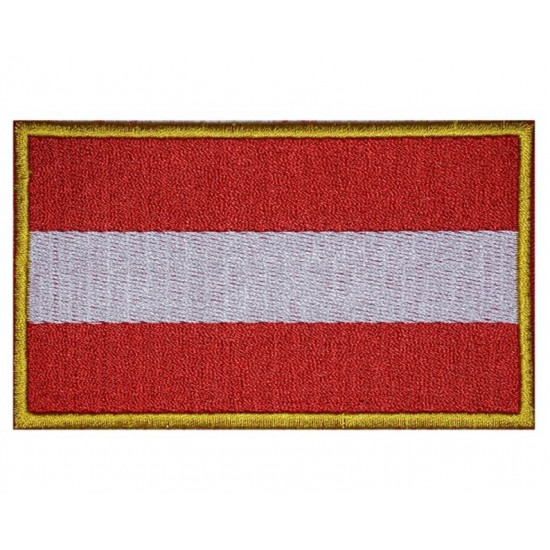 Austria Iron-on Handmade Country Flag Sew-on Handmade Sleeve Embroidered Patch #2