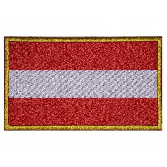 Drapeau de pays à la main à repasser à l'autriche Patch à broder à la main à la main à broder # 2