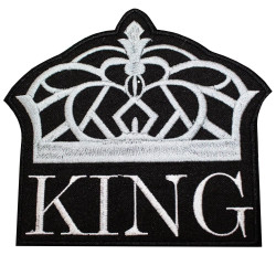 Logo King Stickerei Krone Aufnähen / Aufbügeln / Klettverschluss Logo King Stickerei Krone Aufnähen / Aufbügeln / Klettverschluss