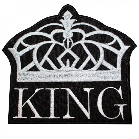  Logo King Embroidery Crown Sew-on / Iron-on / Velcro Patch