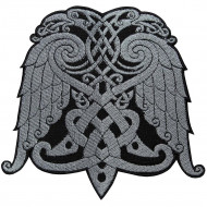 Celtic Ornament Wings Embroidery Custom Sew-on / Iron-on / Velcro Patch Celtic Ornament Wings Embroidery Custom Sew-on / Iron-on / Velcro Patch