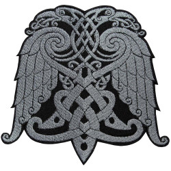 Celtic Ornament Wings Embroidery Custom Sew-on / Iron-on / Velcro Patch Celtic Ornament Wings Embroidery Custom Sew-on / Iron-on / Velcro Patch