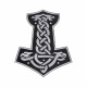 Mjolnir Thor's Hammer Jacket Embroidered Sew-on Handmade Patch #9