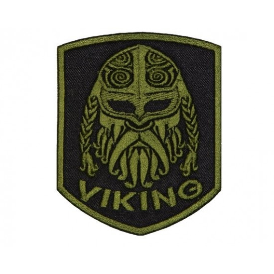 Patch de machine scandinave brodée à la mythologie nordique Viking