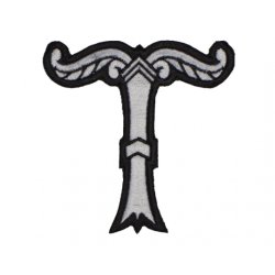 Irminsul old Saxon Ornament Machine Embroidery Sew-on Handmade Patch Irminsul old Saxon Ornament Machine Embroidery Sew-on Handmade Patch