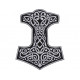 Mjolnir Thor's hammer jacket embroidered big Celtic Sew-on Handmade patch #3 