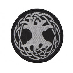 Yggdrasil is an immense mythical tree in Norse cosmology.Sew-on Handmade Patch Yggdrasil is an immense mythical tree in Norse cosmology.Sew-on Handmade Patch