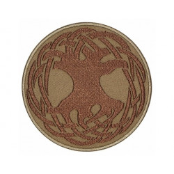 Yggdrasil is an immense mythical tree in Norse cosmology.Sew-on Handmade Patch Yggdrasil is an immense mythical tree in Norse cosmology.Sew-on Handmade Patch