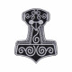 Mjolnir Thor's Hammer Embroidered Sew-on Machine Patch #2