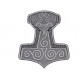 Mjolnir Thor's Hammer Embroidered Sew-on Machine Patch #2