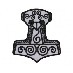 Mjolnir Thor's Hammer Embroidered Sign Sew-on Scandinavian Patch Mjolnir Thor's Hammer Embroidered Sign Sew-on Scandinavian Patch