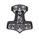 Mjolnir Thor's Hammer Embroidered Sign Sew-on Scandinavian Patch