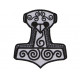 Signo bordado del martillo de Mjolnir Thor Parche escandinavo cosido