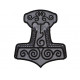 Mjolnir Thor's Hammer Embroidered Sign Sew-on Scandinavian Patch