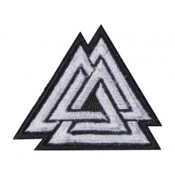 Valknut Nordic Runes Knot Of Odin Embroidered Sew-on Sign Machine Patch Valknut Nordic Runes Knot Of Odin Embroidered Sew-on Sign Machine Patch