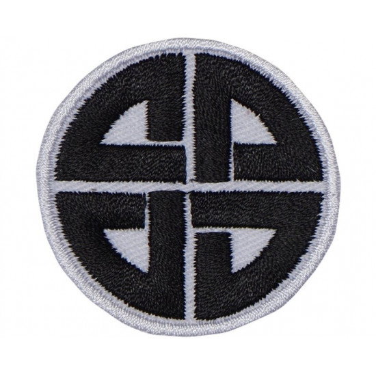 Viking Knot Protection Chevron Cosido a mano Escandinavo Patch # 1