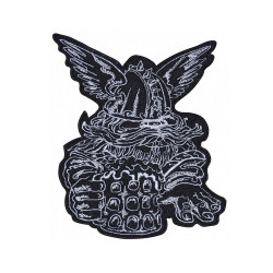 Viking Norse Beer Helmet Wings Embroidery Sew-on Handmade Patch #1 Viking Norse Beer Helmet Wings Embroidery Sew-on Handmade Patch #1