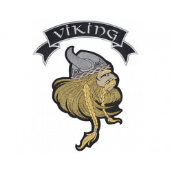Viking Norse Mythology Embroidered Big Scandinavian Sew-on Patch #7 Viking Norse Mythology Embroidered Big Scandinavian Sew-on Patch #7