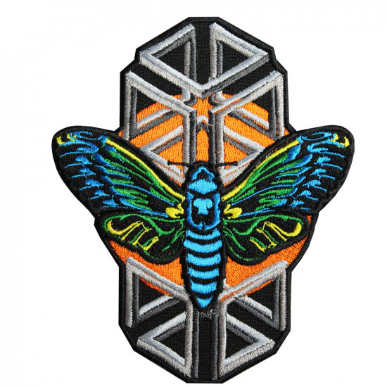 Cicada Wings Embroidery Sleeve Sew-on / Iron-on / Velcro Patch