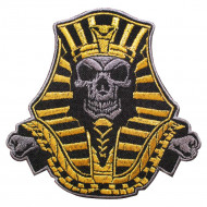 Egypt Skull Pharaoh Embroidery Sleeve Sew-on / Iron-on / Velcro Patch Egypt Skull Pharaoh Embroidery Sleeve Sew-on / Iron-on / Velcro Patch
