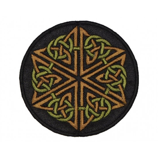 Celtic embroidery knot Machine Mythology patch Сeltic