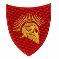 Spartan warrior embroidered red embroidery 300 Spartans sew-on patch Spartan warrior embroidered red embroidery 300 Spartans sew-on patch