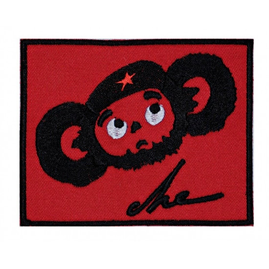 Cheburashka Che Guevara Aufnäher mit gestickten Ärmeln